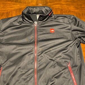 The North Face Men's Black Performance Jacket with Red Accents